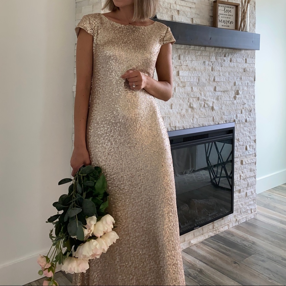 Gold sequins long dress✨ - Picture 8 of 10